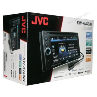 JVC KWAV60BT 6 1 DVD CD MP3 Receiver Double DIN Touchscreen Bluetooth