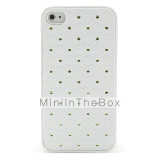 USD $ 5.69   Mesh Style Protective Case with Diamond for iPhone 4 and