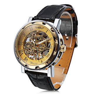EUR € 13.79   unisex pu analogico orologio alla moda meccanico (oro