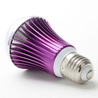 E27 5W 450LM 3000 3500K Warm White Purple Cover LED Ball Bulb (85 265V