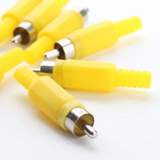 USD $ 4.79   JL0883 132 RCA Jack Connector (Yellow, 20 Pieces a pack