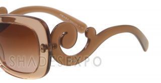 New Prada Sunglasses SPR 27O Brown Kal 1Z1 SPR27P 54mm