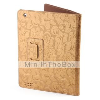 USD $ 14.29   Elegant Leather Case Stand for Apple iPad 2   Golden