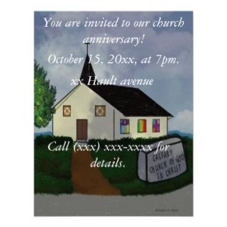 Church anniversary Invitation