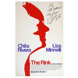 Broadway Liza Minnelli The Rink Autographed Windowcard