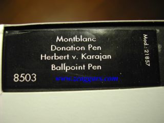 Montblanc Special Edition Herbert Karajan BP Mont Blanc