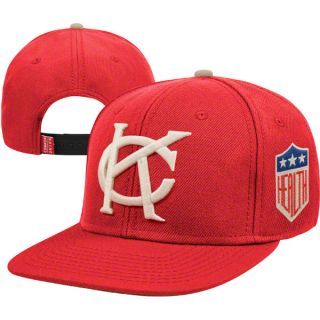 Kansas City Monarchs Baseball Classic Adjustable Snapback Hat Red