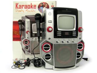 GPX JM258 CD+G Karaoke Party Singing Machine System 5” B&W Monitor