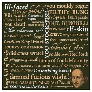 Wall Art > Posters > Shakespeare Insults Poster