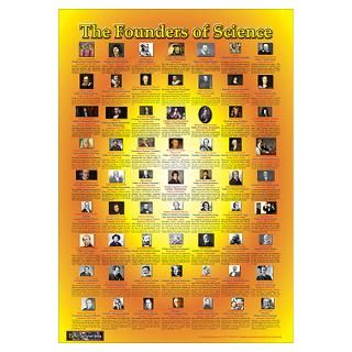 Christian Founders of Science   Wall Art Poster
