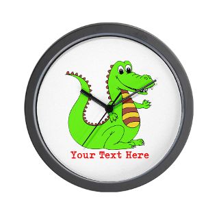 Alligator Gifts > Alligator Home Decor > Funny alligator Wall Clock