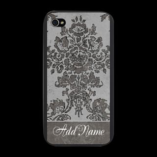 Artistic Gifts  Artistic iPhone Cases  vintage damask gray 3