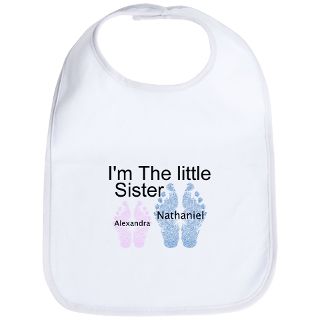 Announcement Gifts  Announcement Baby Bibs  Little Sister (BB
