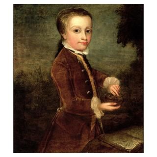 Portrait of Wolfgang Amadeus Mozart (1756 91) aged Poster