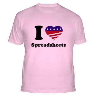 Love Spreadsheets T Shirts  I Love Spreadsheets Shirts & Tees