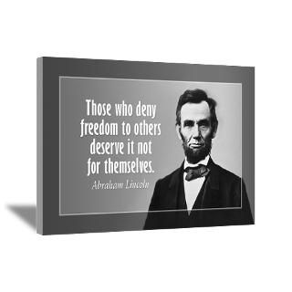 Abe Lincoln Quote on Slavery Wall Art Canvas Art