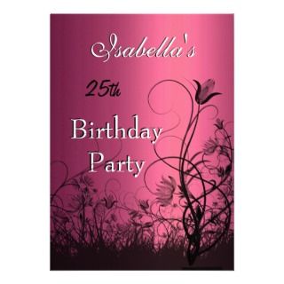 30th Birthday Party Invitations on Www Zazzle Com Celebrate 50 50th Birthday Party Pink Purple Sta