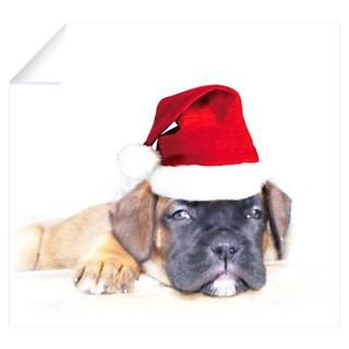Wall Art  Wall Decals  Christmas Boxer Puppy Wall