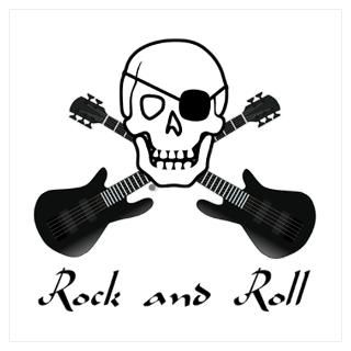 Wall Art  Posters  Rock and Roll Pirate Wall Art