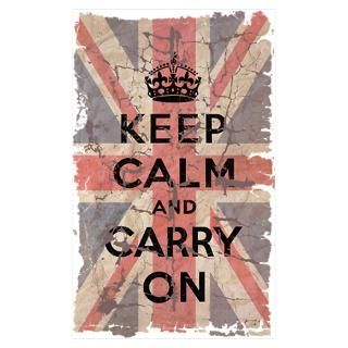 Wall Art > Posters > UK Flag with Keep Calm and Ca