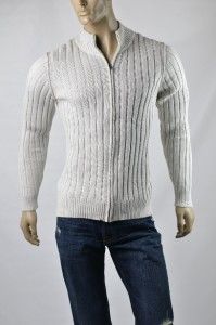 Karan Mens Sweaters NYC Cardigan Sweater Jumper Pullover Sz M
