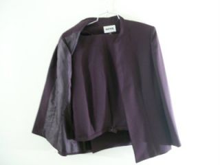 Womens 2 Pieces Garment Kaspar Suit Size 12 Refined Burgandy