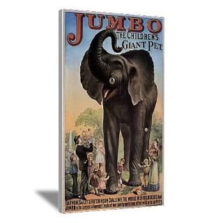 Wall Art  Canvas Art  Vintage Circus Elephant