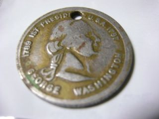 1789 1797 1st President George Washington Coin Token Medal 33mm Lot C4