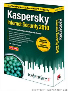 Kaspersky Internet Security 2010 3 Pcs Factory SEALED Free Upgrade
