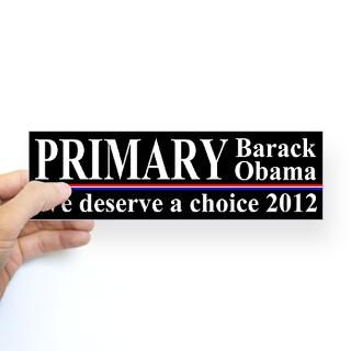 Primary Barack Obama 2012 Bumper Bumper Sticker by primaryobama