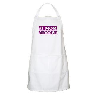 Best Mom Kitchen and Entertaining  Nicole   Number 1 Mom BBQ Apron