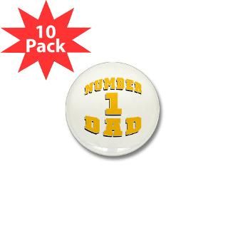 Dad Gifts  Best Dad Buttons  Number One Dad Mini Button (10 pack