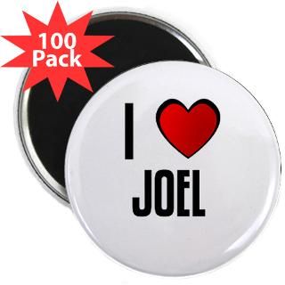 LOVE JOEL 2.25 Magnet (100 pack)  I LOVE JOEL  I Heart Shop