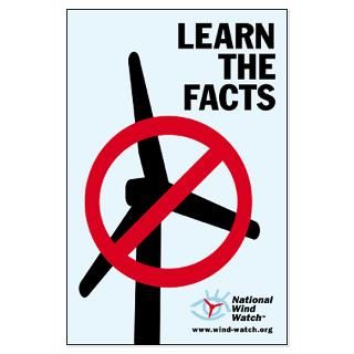 Learn the Facts Large Poster  National Wind Watch Online Store
