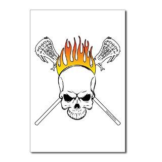 Skull Lacrosse Postcards (Package of 8) for $9.50
