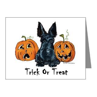 Bats Note Cards  Terrific Terrier Halloween Note Cards (Pk of 10