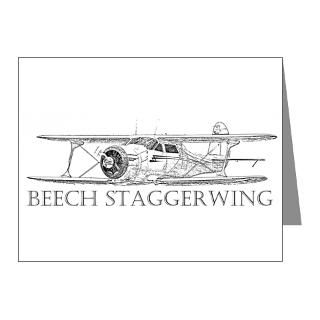  Aircraft Note Cards  Beech Staggerwing Note Cards (Pk of 10