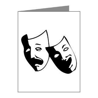 Gifts  Acting Note Cards  Drama Masks Note Cards (Pk of 10