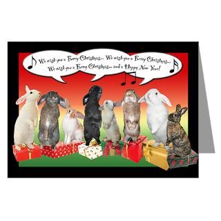 Bunnies Greeting Cards  Singing Bunnies Christmas Cards (Pk of 20