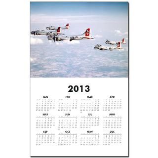Aaf Gifts  Aaf Home Office  B 17 Formation Calendar Print