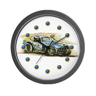 Gifts  Auto Racing Home Decor  Old Dirt 17 Toby Wall Clock