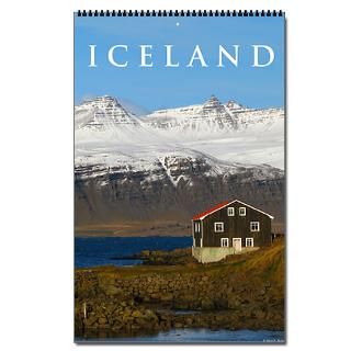 Europe Gifts  Europe Home Office  Vertical Iceland Calendar 11x17