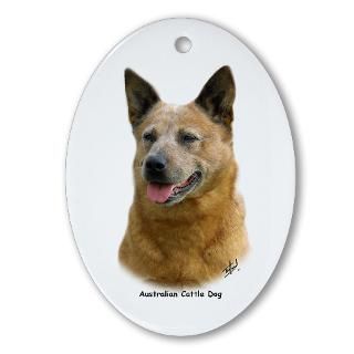 Aust Cattle Dog 9K009D 19 Ornament (Oval) for $12.50