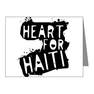 Gifts  Charity Note Cards  Heart For Haiti Note Cards (Pk of 20
