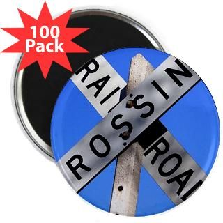 Crossing Magnets > Railroad Crossing Sign 2.25 Magnet (100 pack