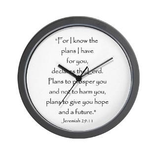 Quotes Gifts  Bible Quotes Home Decor  Jeremiah 2911 Wall Clock