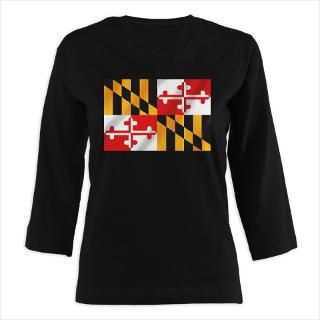 American Gifts  American Long Sleeve Ts  mARYLAND.png Womens