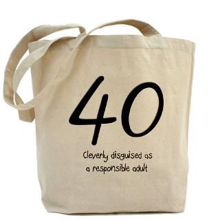 40 Gifts  40 Bags  40th Birthday Tote Bag