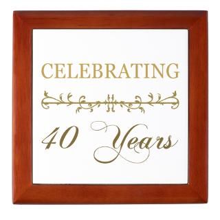 Celebrating 40 Years Keepsake Box