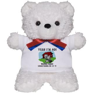 40 Gifts  40 Teddy Bears  40th Birthday Attitude Teddy Bear